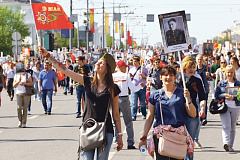 Колонна "Бессмертного полка" в этом году пройдет от Белорусского вокзала до Красной площади